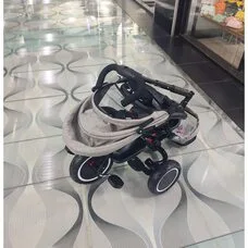 Велосипед детский складной с родительской ручкой Elite PITUSO Plus Beige