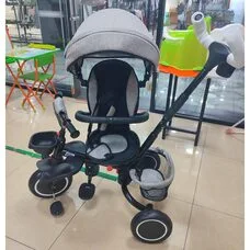 Велосипед детский складной с родительской ручкой Elite PITUSO Plus Beige