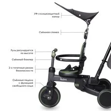 Детский Велосипед 3в1 iLovi Sprint Grey