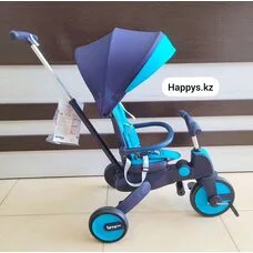Велосипед детский складной трехколесный Leve Lux PITUSO Ice Blue