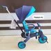 Велосипед детский складной трехколесный Leve Lux PITUSO Ice Blue