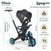 Велосипед детский складной трехколесный Leve Lux PITUSO Ice Blue