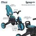 Велосипед детский складной трехколесный Leve Lux PITUSO Ice Blue